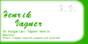 henrik vagner business card